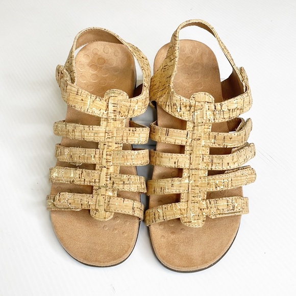 Vionic Harissa Cork Strappy Sandals (8) - Picture 3 of 11